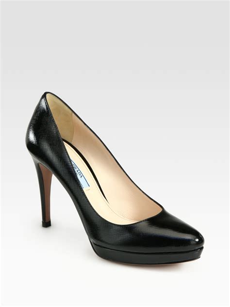 prada black pkatform pumps|Prada black pumps sale.